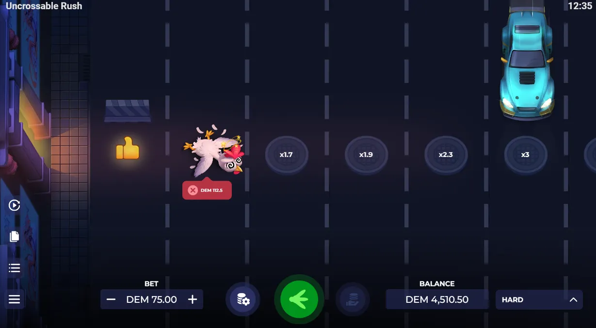 Uncrossable Rush demo
